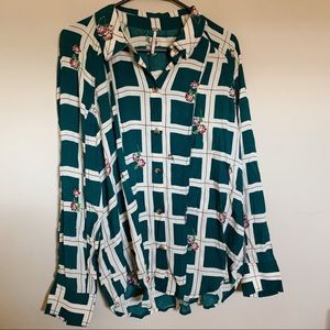 SALE 💸 Free People Flannel Blouse New With Tags